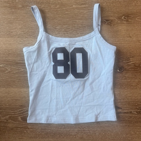 Edikted Blue Camisole with '80' Print - Picture 2 of 4